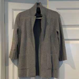 Jcrew grey open grey sweater cardigan